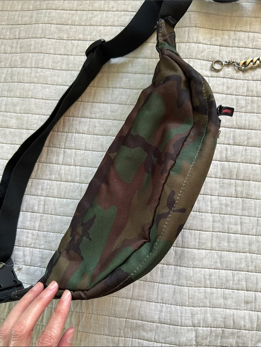 Jordan camo fanny pack, travel, safety streetwear bag unisex